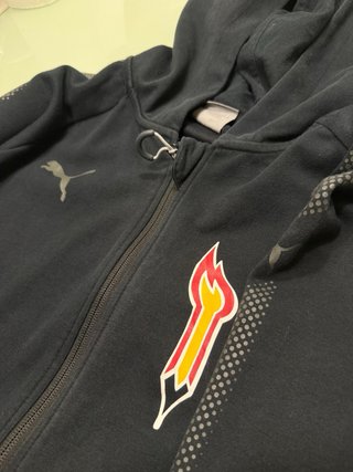 Sudadera Puma Negra con Logo