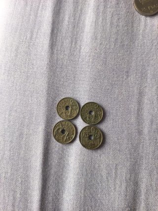 4 Monedas 50 Céntimos España 1949