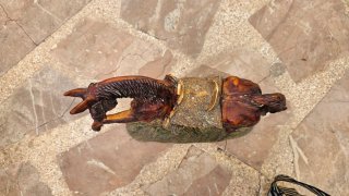 Escultura caballo resina vintage