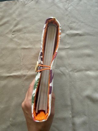 Funda libro floral hojas otoño multicolor
