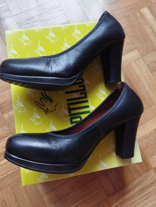 Zapatos de Tacón Negros pitillos