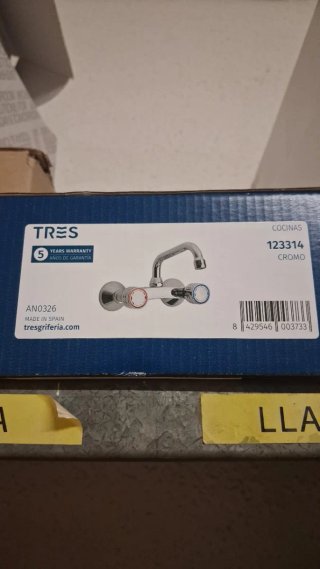 Grifo de Cocina Tres Cromo