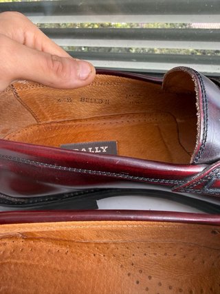 Bally 100% piel Burdeos (vino) T.41.5 (22)