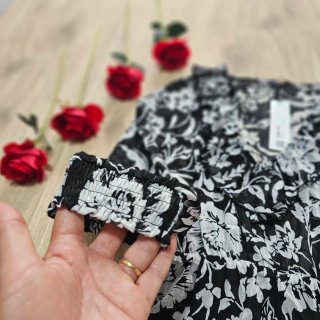 Zara vestido blanco y negro