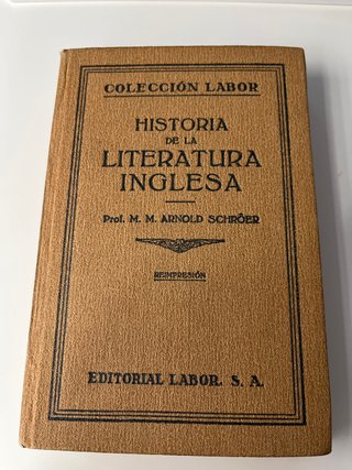 Historia de la literatura inglesa. Labor