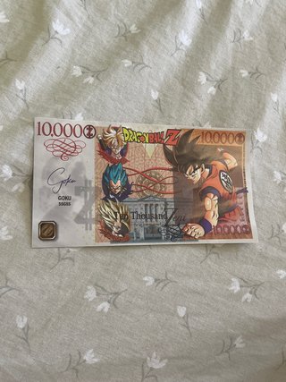 Billete Coleccionable Dragon Ball Z Goku