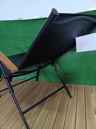 Costway Juego de 2 sillas de jardín con respaldo