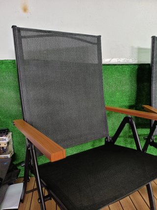 Costway Juego de 2 sillas de jardín con respaldo