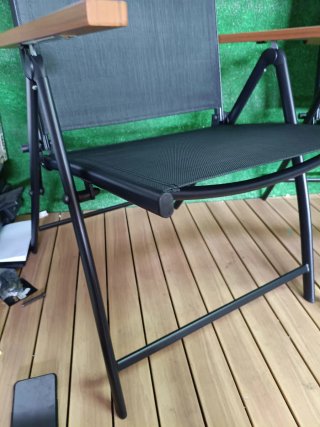 Costway Juego de 2 sillas de jardín con respaldo