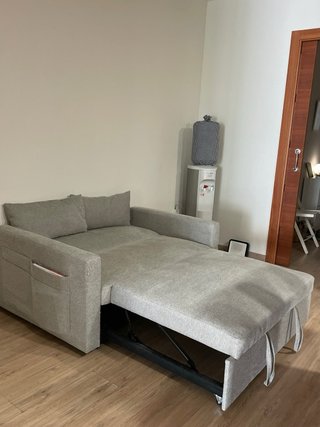 Sofá Cama Gris Tela