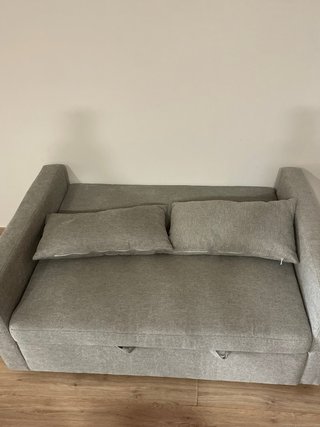Sofá Cama Gris Tela