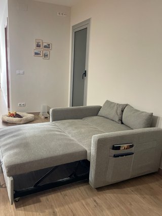 Sofá Cama Gris Tela