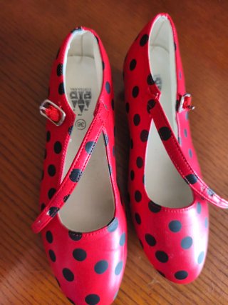 Zapatos de Flamenca Lunares Talla 36