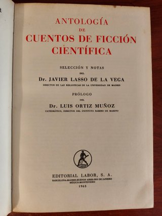 Antología de Cuentos de Ficción Científica (Labor)