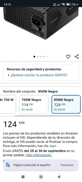 Fuente de Alimentación PC Mars Gaming