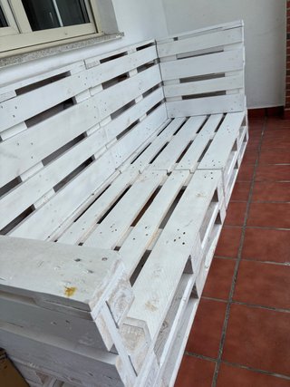 Sofá de Palets Blanco