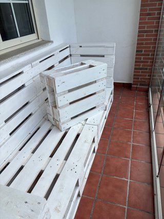 Sofá de Palets Blanco
