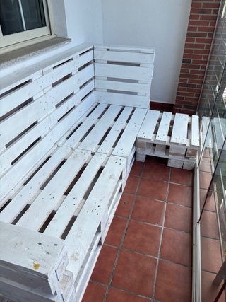 Sofá de Palets Blanco