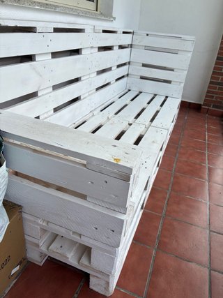 Sofá de Palets Blanco