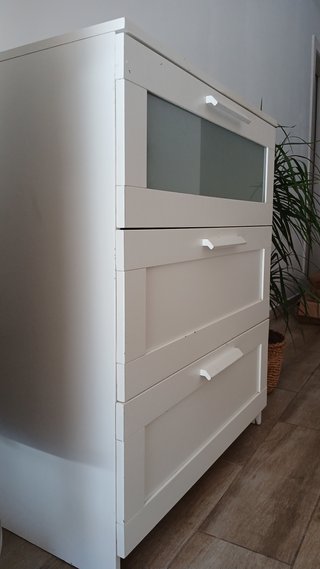 Cómoda IKEA BRIMNES 3 cajones blanca