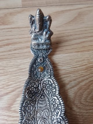 Inciensario de Bronce con Ganesha
