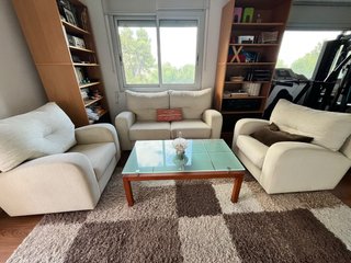 Conjunto de Sofás y Mesa de Centro