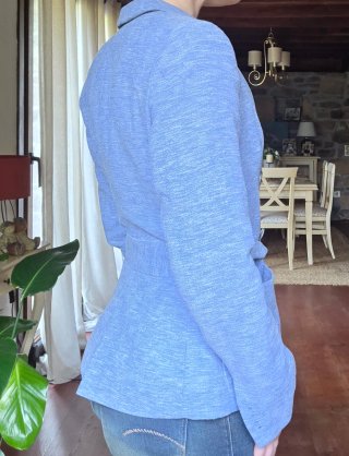 Blazer Mango azul claro