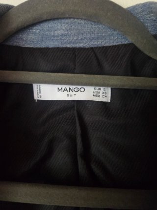 Blazer Mango azul claro