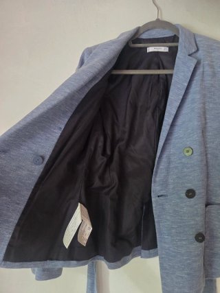 Blazer Mango azul claro