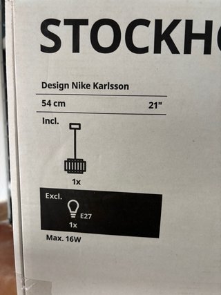 Lámpara de techo IKEA Stockholm