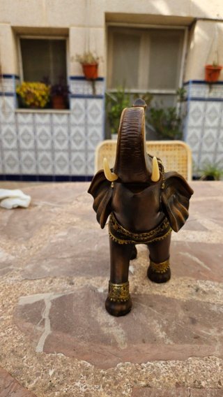Escultura Elefante Resina Decorativo