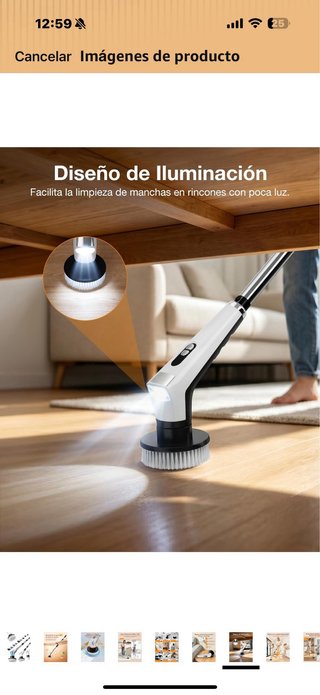 Cepillo Eléctrico de Limpieza con 9 Cabezales Inte