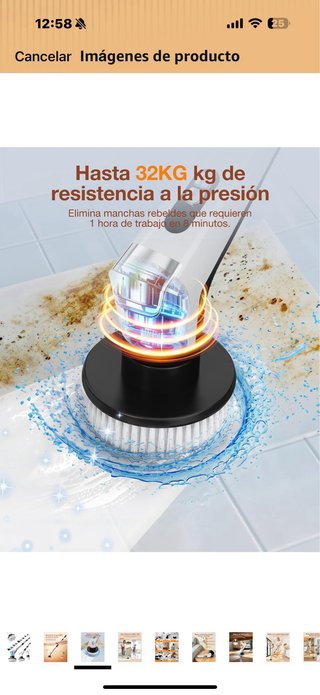Cepillo Eléctrico de Limpieza con 9 Cabezales Inte
