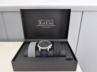 Reloj L&Co con correas intercambiables