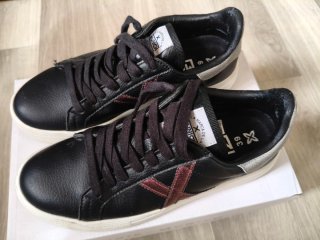 Zapatillas Munich Mujer Talla 39 Negras/Plata