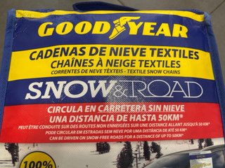 Cadenas Nieve Textiles Goodyear