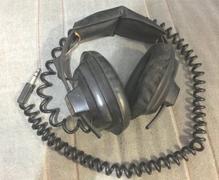 Auriculares grandes cadena antiguos vintage