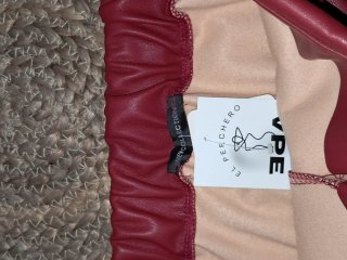Falda Pantalón Polipiel roja Talla Única