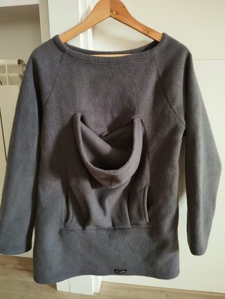 Sudadera de porteo gris talla L