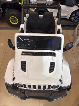 Coche Eléctrico Infantil Estilo Jeep Blanco