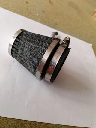 Filtro de Aire para Carburador Cromado motocicleta