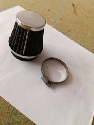 Filtro de Aire para Carburador Cromado motocicleta