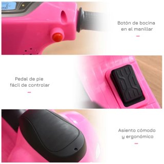 Moto Vespa Eléctrica Infantil niño 16-38 meses