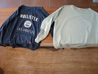2 Sudaderas Hollister y Seventeen Talla M-L