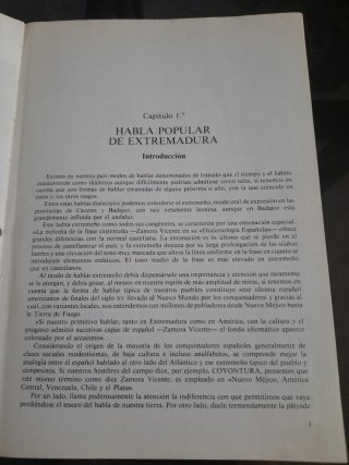 Habla Popular de Extremadura - Vocabulario