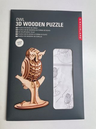 Puzzle 3D de Madera Búho Kikkerland