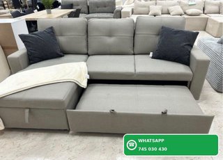 Sofá Cama Pau con Arcón Gris