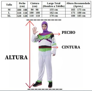 Disfraz Buzz Lightyear Toy Story Talla XL