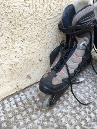 Patines en línea talla 43 RollerBlade Evo 04