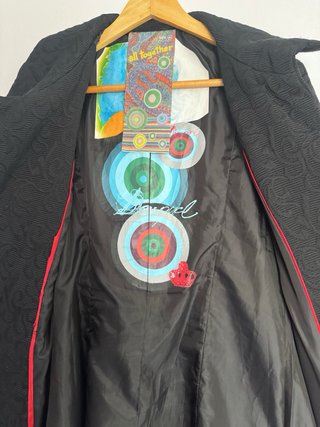 Abrigo largo Desigual negro talla M